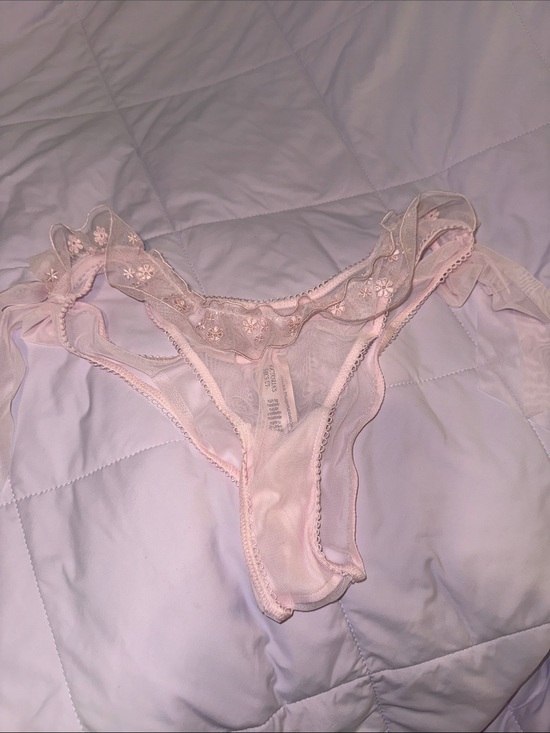 Victoria's Secret Other - NWT Victoria’s Secret Pink Lace Bow Coquette Panty